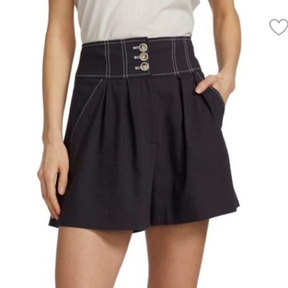 Veronica Beard Alicia High Rise Shorts - Picture 9 of 15